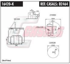 CASALS B2464 - SUSP. NEUMÁTICA PISTÓN METÁLICO