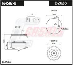 CASALS B2628 - BOTELLA SUS.NEUMATICA-VOLVO 4582N