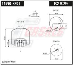 CASALS B2629 - SUS.NEUMÁTICA PLÁSTIVO IVECO