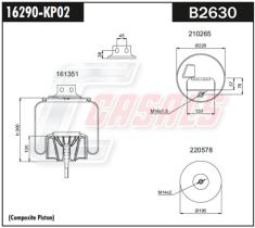 CASALS B2630 - SUS.NEUMÁTICA PLÁSTIVO IVECO