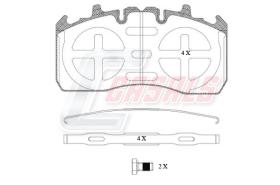 CASALS BKM211 - KIT PASTILLAS FRENO MERITOR ELSA-EX225-2