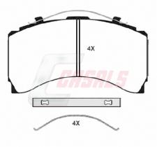 CASALS BKM244 - KIT PASTILLAS FRENO TRAS. SM7 PROTEC S