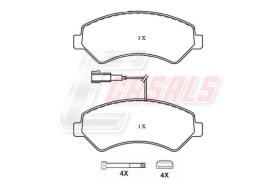 CASALS BKM466 - KIT PASTILLAS DE FRENO WVA.24466-24467