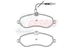 CASALS BKM595 - KIT PASTILLAS DE FRENO WVA.24595