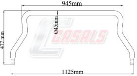 CASALS E1101 - BARRA ESTABILIZADORA MERCEDES L-1125MM