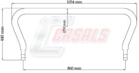 CASALS E1112 - BARRA ESTABILIZADORA VOLVO L-1054MM