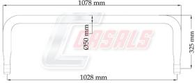 CASALS E1114 - BARRA ESTABILIZADORA DAF L-1078MM