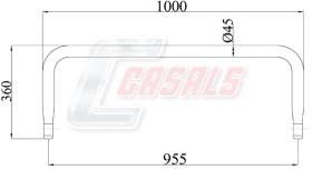 CASALS E1116 - BARRA ESTABILIZADORA MAN L-1000MM