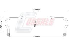 CASALS E1127 - BARRA ESTABILIZADORA MERCEDES