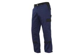 Cofan 1100206442 - PANTALON TRABAJO FLEX. "JANO" SLIM-FIT MARINO/NEGRO T42