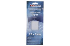 Cofan 15000062 - TIRAS ANTIDESLIZANTES TRANSP BAÑO 8 UDS 25x2cm