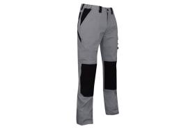 Cofan 1100206240 - PANTALÓN TRABAJO "PLUTÓN" ELASTENO GRIS-NEGRO T-40