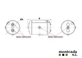 Montcada TS27606011005 - CALDERIN ACERO 276X1100