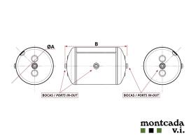 Montcada TA20601003753 - CALDERIN ALUMINIO  10 LT. Ø 206X375 (1-1-1)