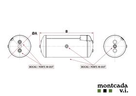 Montcada TA31004006294 - CALDERIN ALUMINIO  40 LT. Ø 310X629 (2-1-1)