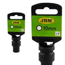 JBM Herramientas 14728 - VASO IMPACTO HEX. 1/2" 10MM