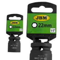 JBM Herramientas 14734 - VASO IMPACTO HEX. 1/2" 22MM