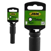 JBM Herramientas 14736 - VASO DE IMPACTO LARGO HEX. 1/2" 11MM