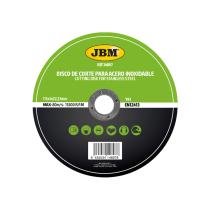 JBM Herramientas 14897 - DISCO DE CORTE T41 PARA ACERO INOXIDABLE 115X1MM