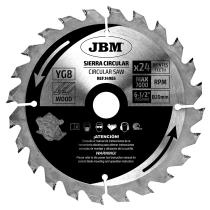 JBM Herramientas 14985 - HOJA DE SIERRA CIRCULAR 24T 165MM PARA MADERA PARA REF. 6000