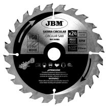 JBM Herramientas 14986 - HOJA DE SIERRA CIRCULAR 24T 115MM PARA MADERA PARA REF. 6001