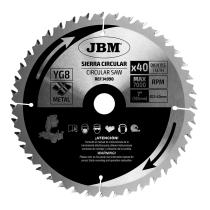 JBM Herramientas 14990 - HOJA DE SIERRA CIRCULAR 40T 185MM PARA METAL PARA REF. 60022