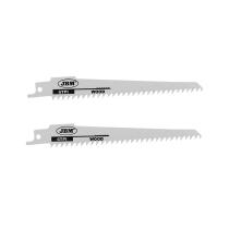 JBM Herramientas 14994 - SET DE 2 HOJAS DE SIERRA DE  SABLE 150MM 6TPI PARA MADERA PA
