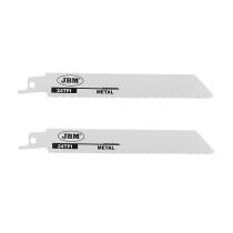 JBM Herramientas 14995 - SET DE 2 HOJAS DE SIERRA DE SABLE 150MM 24TPI PARA METAL PAR