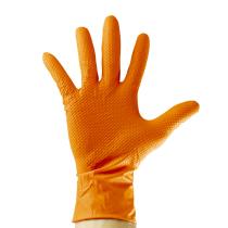 JBM Herramientas 53553 - GUANTES NARANJAS DESECHABLES DE NIT