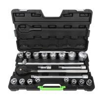 JBM Herramientas 53727 - ESTUCHE DE HERRAMIENTAS CON 21 PIEZAS AUTOCLE 3/4" 6 CANTOS