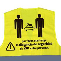 JBM Herramientas 53788ES - CHALECO DE ALTA VISIBILIDAD SERIGRAFIADO - 2 METROS