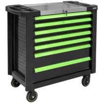 JBM Herramientas 53869 - CARRO DE HERRAMIENTAS VACÍO XL CON 9 CAJONES - NEGRO CON TIR