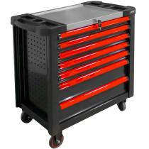 JBM Herramientas 53870 - CARRO DE HERRAMIENTAS VACÍO XL CON 9 CAJONES - NEGRO CON TIR