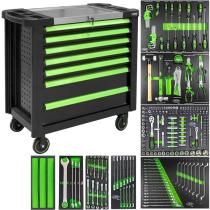 JBM Herramientas 53912 - CARRO DE HERRAMIENTAS XL CON 7 CAJONES VERDE