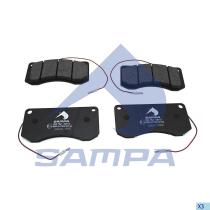 SAMPA 9378201 - JUEGO, FRENO DE DISCO PAD