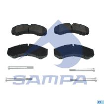 SAMPA 9384301 - JUEGO, FRENO DE DISCO PAD