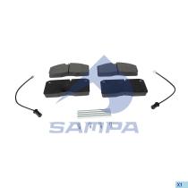 SAMPA 96181501 - JUEGO, FRENO DE DISCO PAD