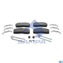 SAMPA 9661401 - JUEGO, FRENO DE DISCO PAD