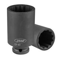 JBM Herramientas 14742 - VASO DE IMPACTO 12 CANTOS 1/2" 14MM