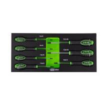 JBM Herramientas 53945 - SET DE 7 DESTORNILLADORES EN TORX CON MODULO EVA CARBONO