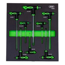 JBM Herramientas 53980 - SET DE 8 LLAVES ALLEN EN FORMA DE "T"