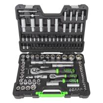 JBM Herramientas 54037 - ESTUCHE DE HERRAMIENTAS DE 108 PIEZAS CON VASOS HEXAGONALES
