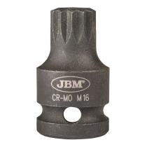 JBM Herramientas 12932 - PUNTA XZN IMPACTO 1/2" M16 (43MML)