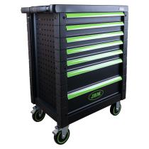 JBM Herramientas 54006 - CARRO DE HERRAMIENTAS 7 CAJONES VERDE - VACÍO