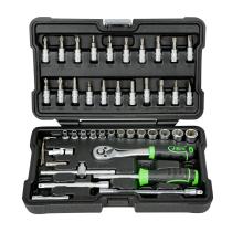 JBM Herramientas 54109 - ESTUCHE DE 46 PIEZAS CON VASOS HEXAGONALES