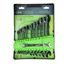 JBM Herramientas 54117 - SET DE 12 LLAVES COMBINADAS CON TRINQUETE