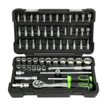 JBM Herramientas 54168 - ESTUCHE DE HERRAMIENTAS DE 3/8" DE 59 PIEZAS CON VASOS DE 12