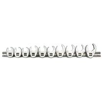 JBM Herramientas 54187 - SET DE 10 LLAVES CROWFOOT DE 3/8"