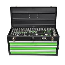 JBM Herramientas 54261 - CAJA METÁLICA CON HERRAMIENTAS 143 PIEZAS CINCADO
