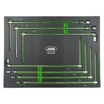 JBM Herramientas 54481 - MÓDULO DE 7 LLAVES DE VASO CON MANGO EN T (7-19MM)